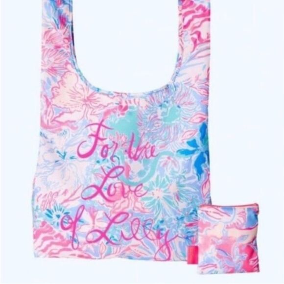 NWT Lily Pulitzer Packable Bag in Viva La Lilly - Picture 1 of 4